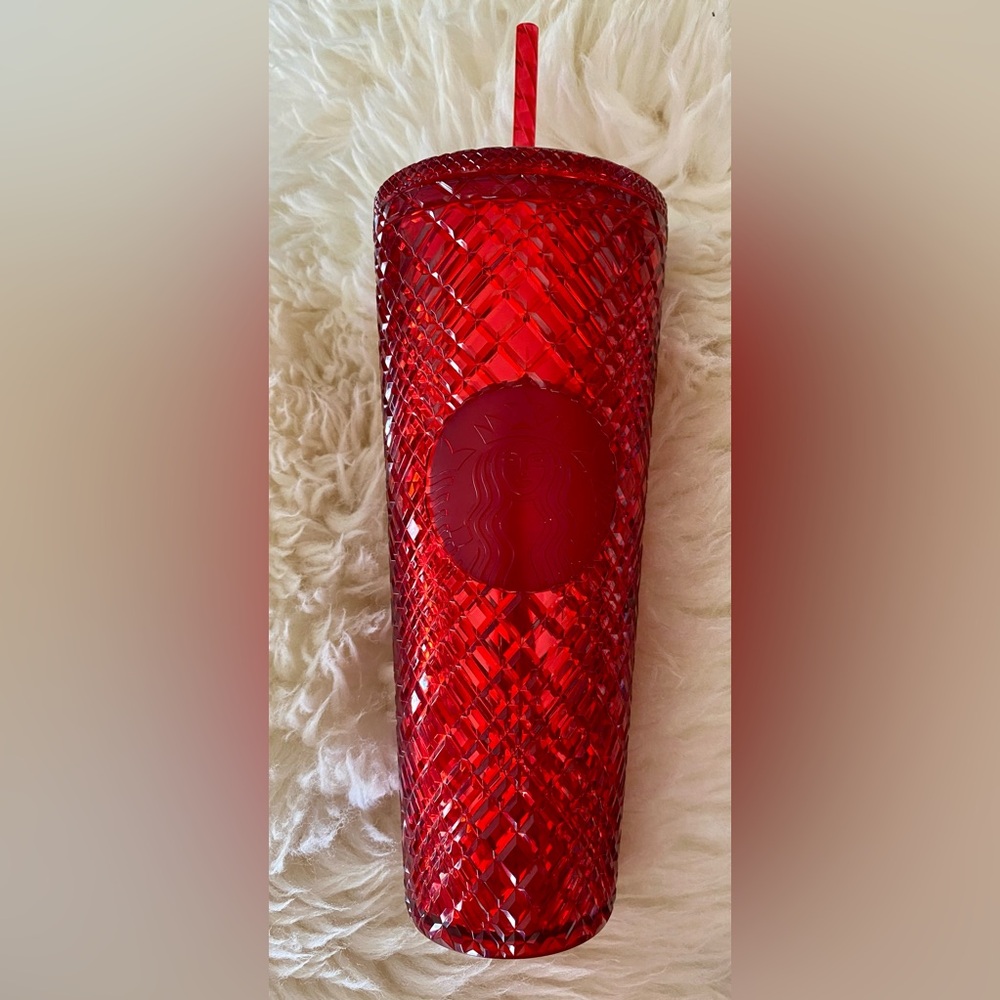 Starbucks Holiday 2021 red studded Venti 24oz cold cup tumbler